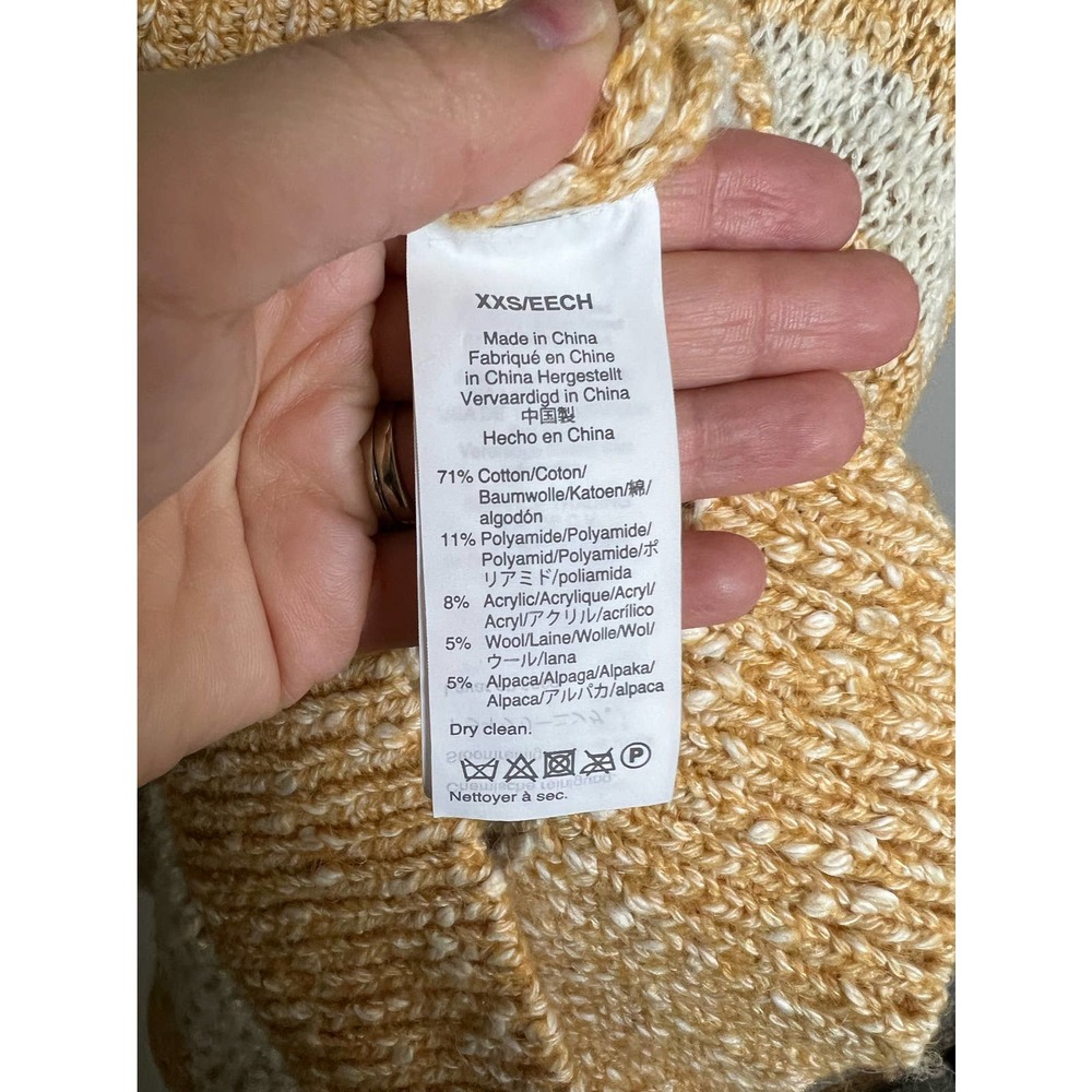 Madewell Baez Pullover Sweater in Stripe Size xxs - Picture 8 of 10